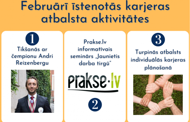 Karjeras atbalsts februārī