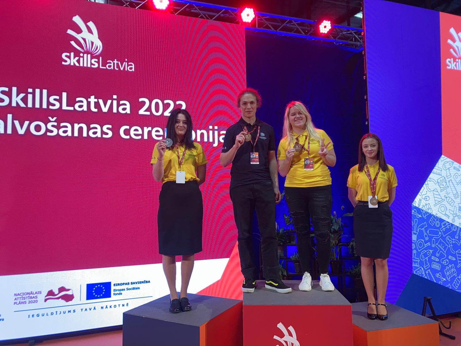 Ar medaļām noslēgusies Ventspils Tehnikuma dalība Skills Latvia 2022 konkursā