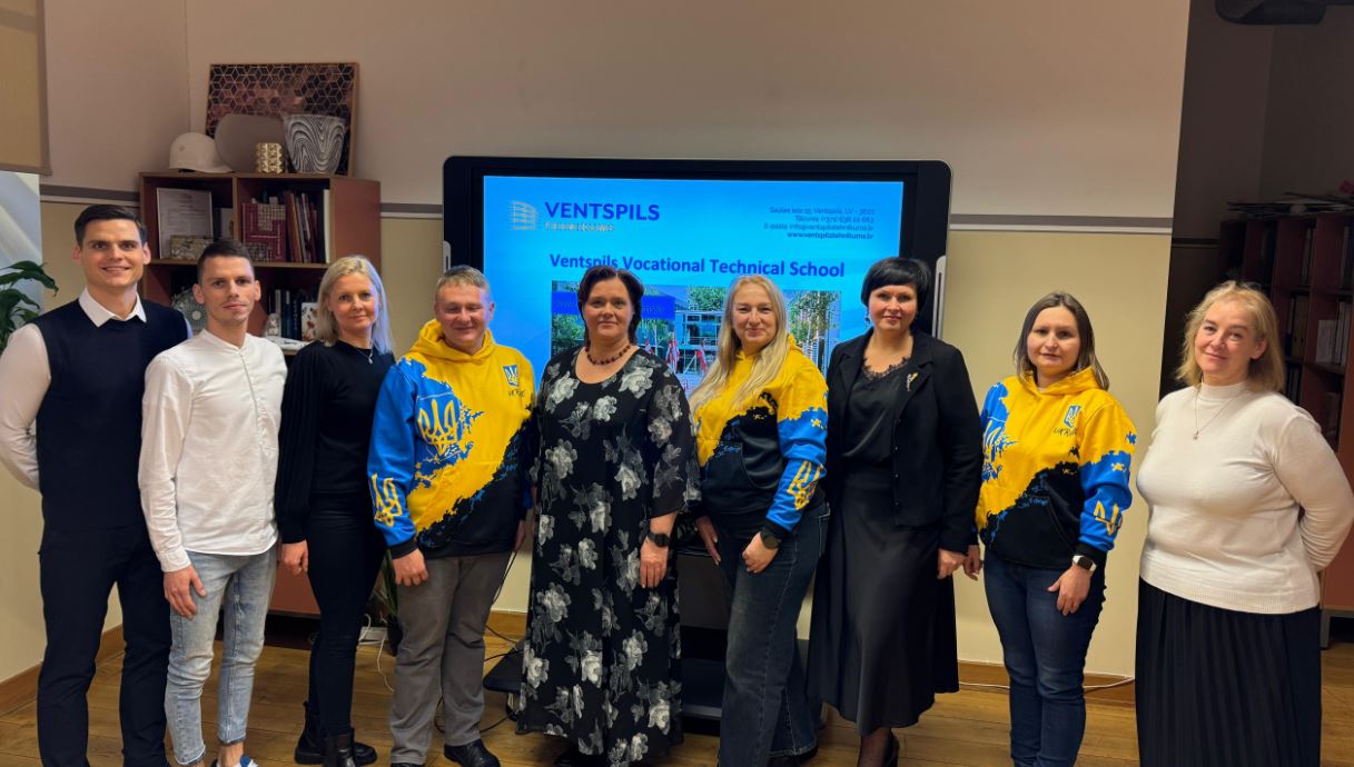 Ventspils tehnikumā viesojās delegācija no Ukrainas profesionālās izglītības iestādes