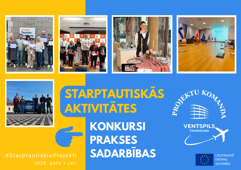 Starptautiskās projektu nodaļas aktualitātes