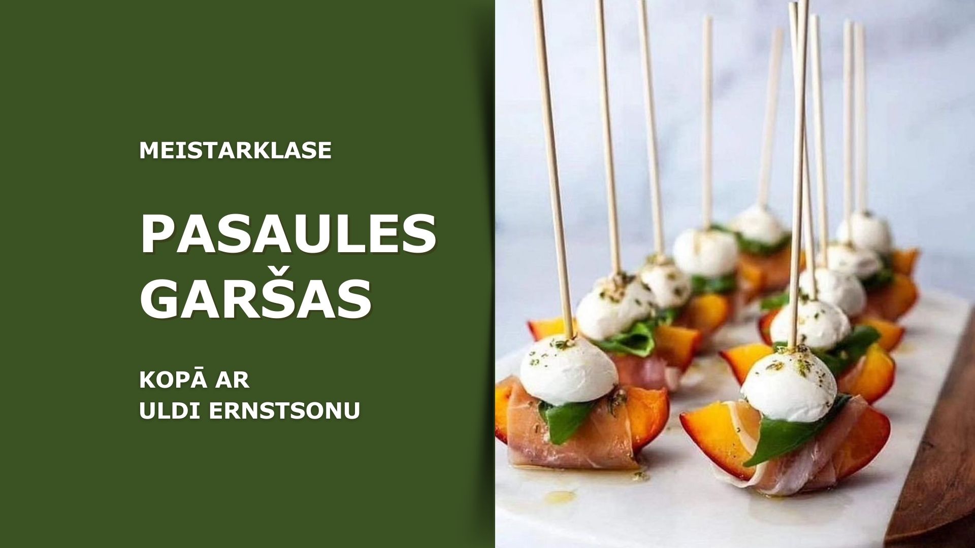 Ventspils tehnikums aicina uz svētku uzkodu meistarklasi “Pasaules garšas”